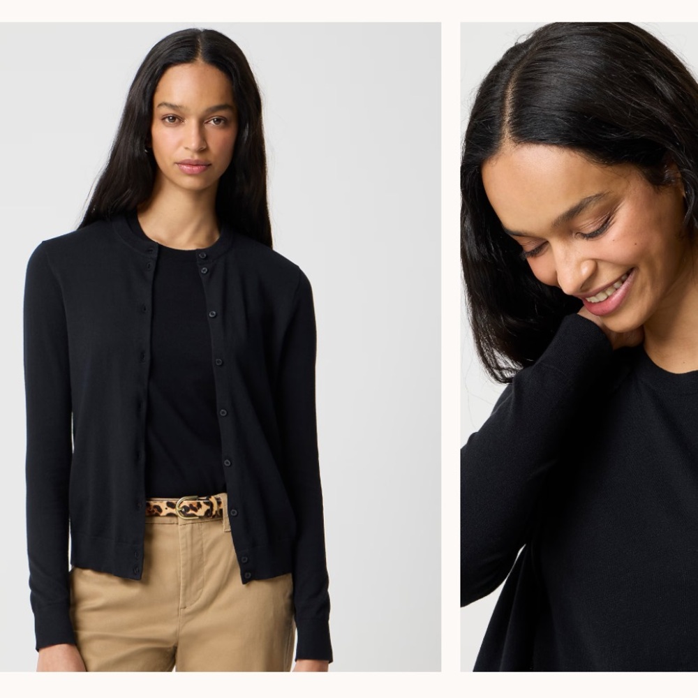 J. Crew classic cotton cardigan